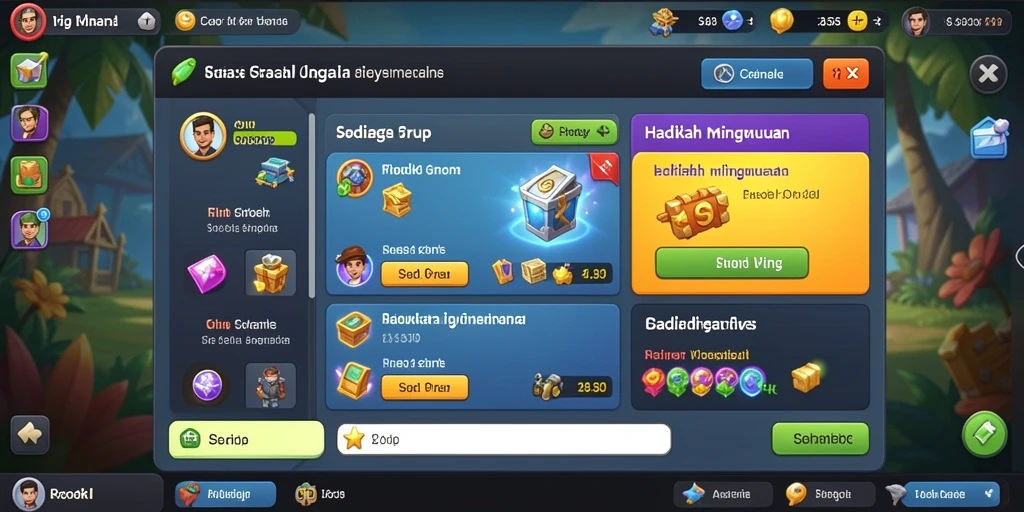 Tampilan awal yang menarik dan penuh warna.