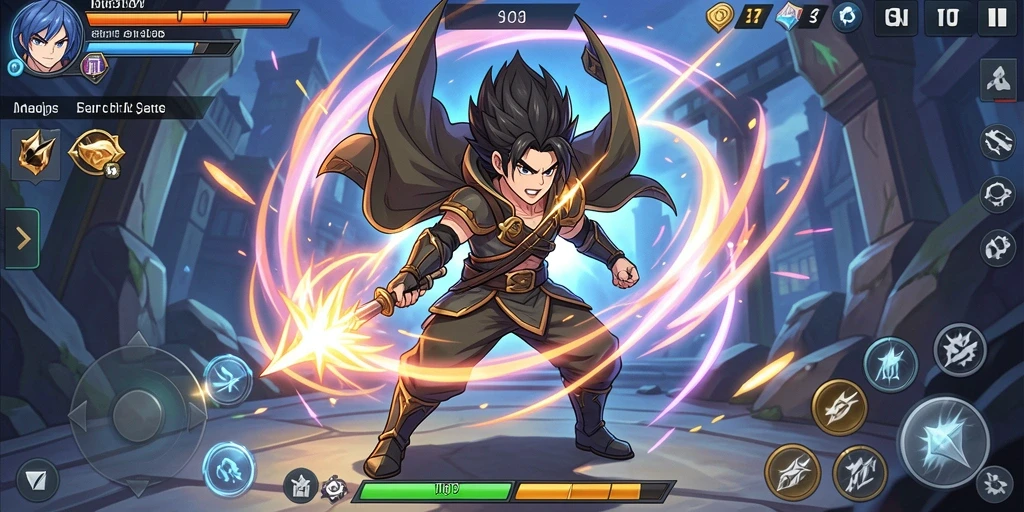 Screenshot menampilkan gameplay yang mendebarkan.
