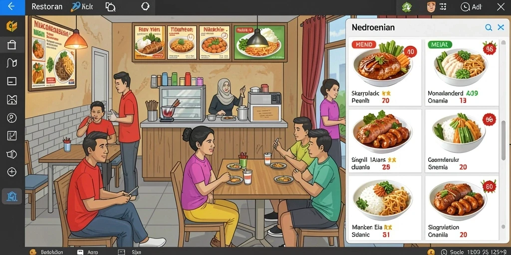 Tangkapan layar menunjukkan karakter utama dalam aksi.