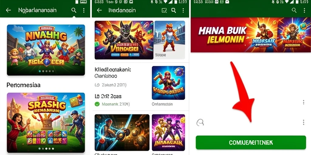 Tangkapan layar menunjukkan momen seru dalam permainan.